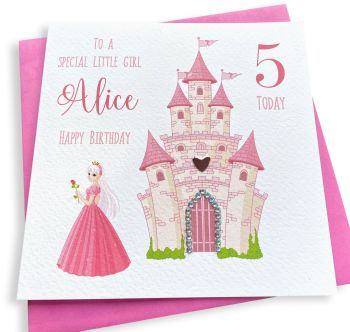 Princess & Castle Birthday Card