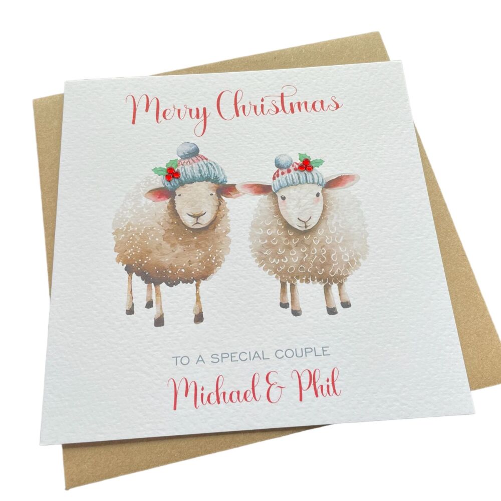 Christmas Sheep card (2)
