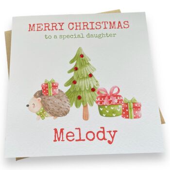 Christmas hedgehog Card