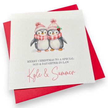 Christmas Penguin Couple Card (2)