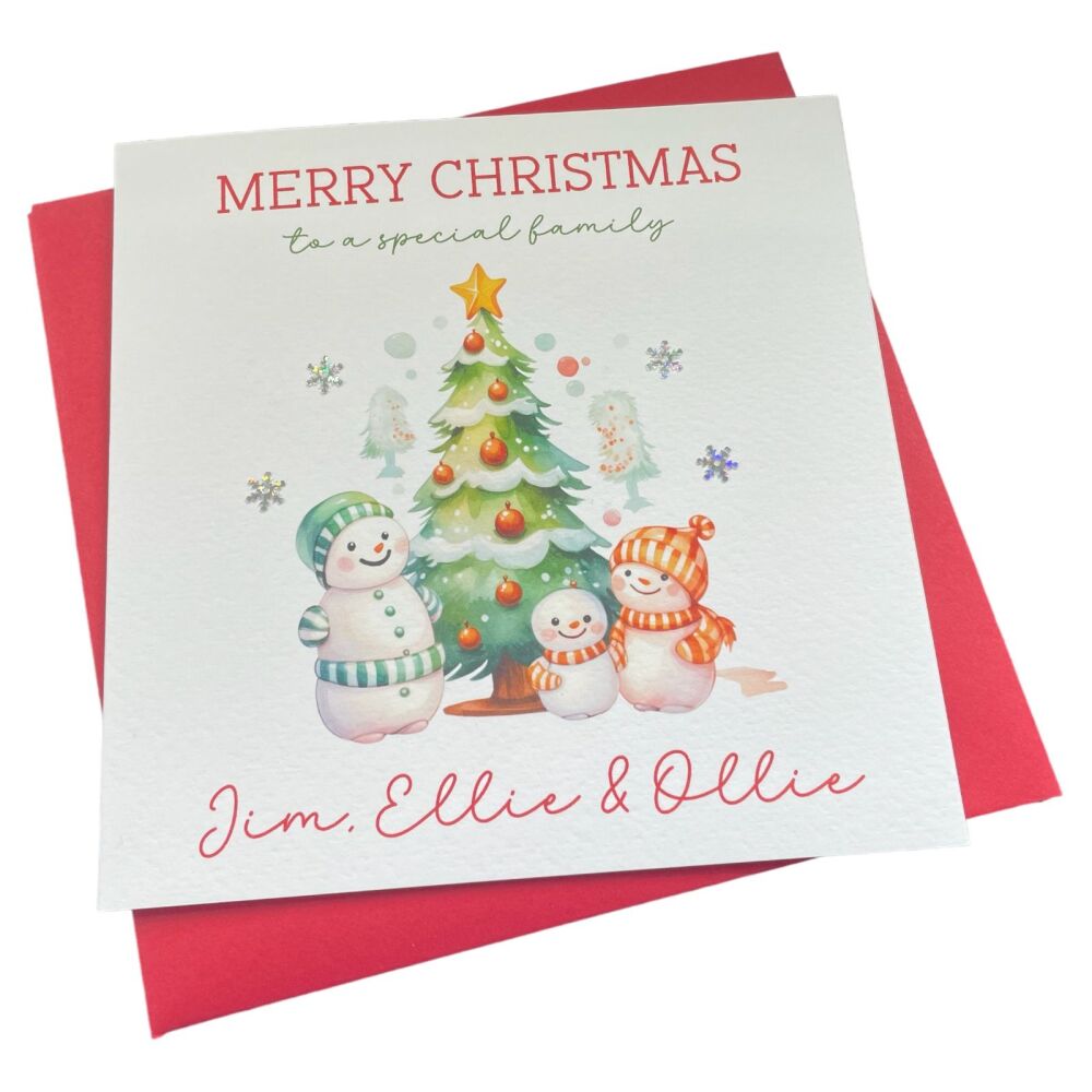 Christmas Name 'Letter'  Card