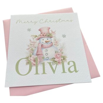 Pink Snowman Card (1)