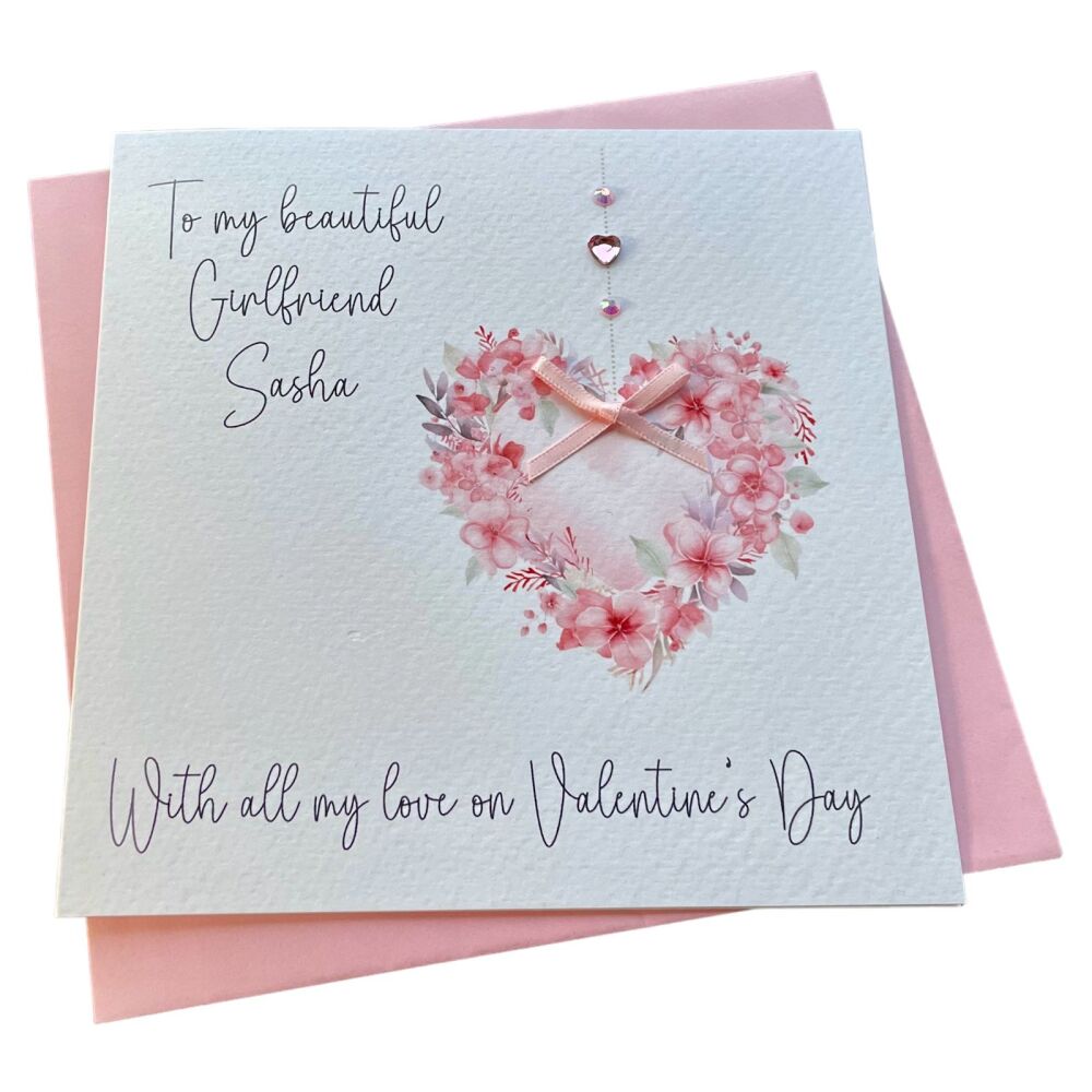 Floral Heart Valentine's card