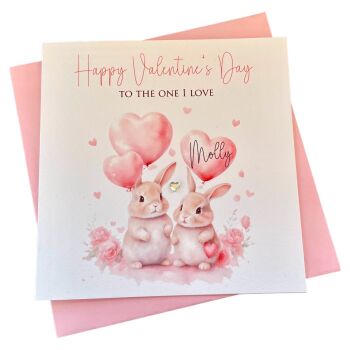 Bunny Valentine's card