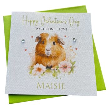 Guinea Pig Valentine's card