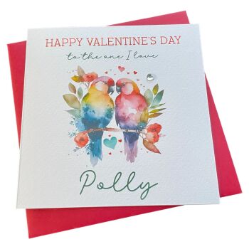 Parrot Couple Valentine's card