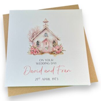 Church Design Wedding Card