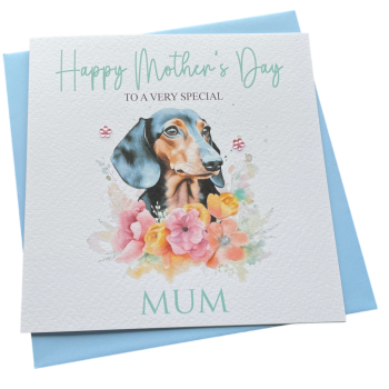 Mother's Day sausage dog  card