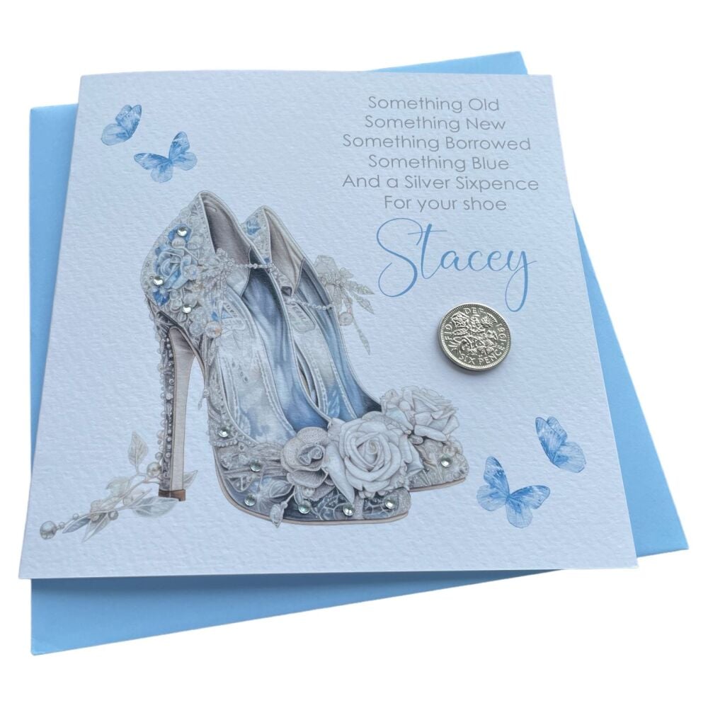 Lucky Sixpence Wedding Card