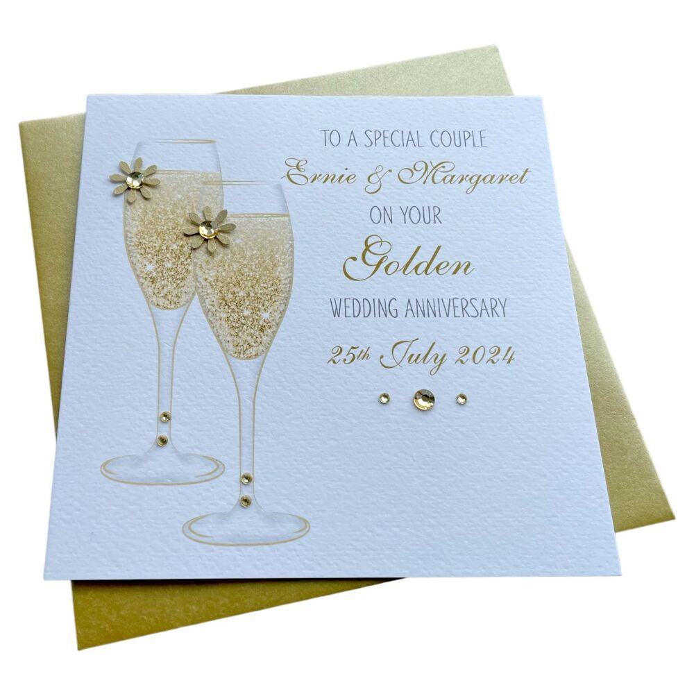 Champagne Anniversary Card