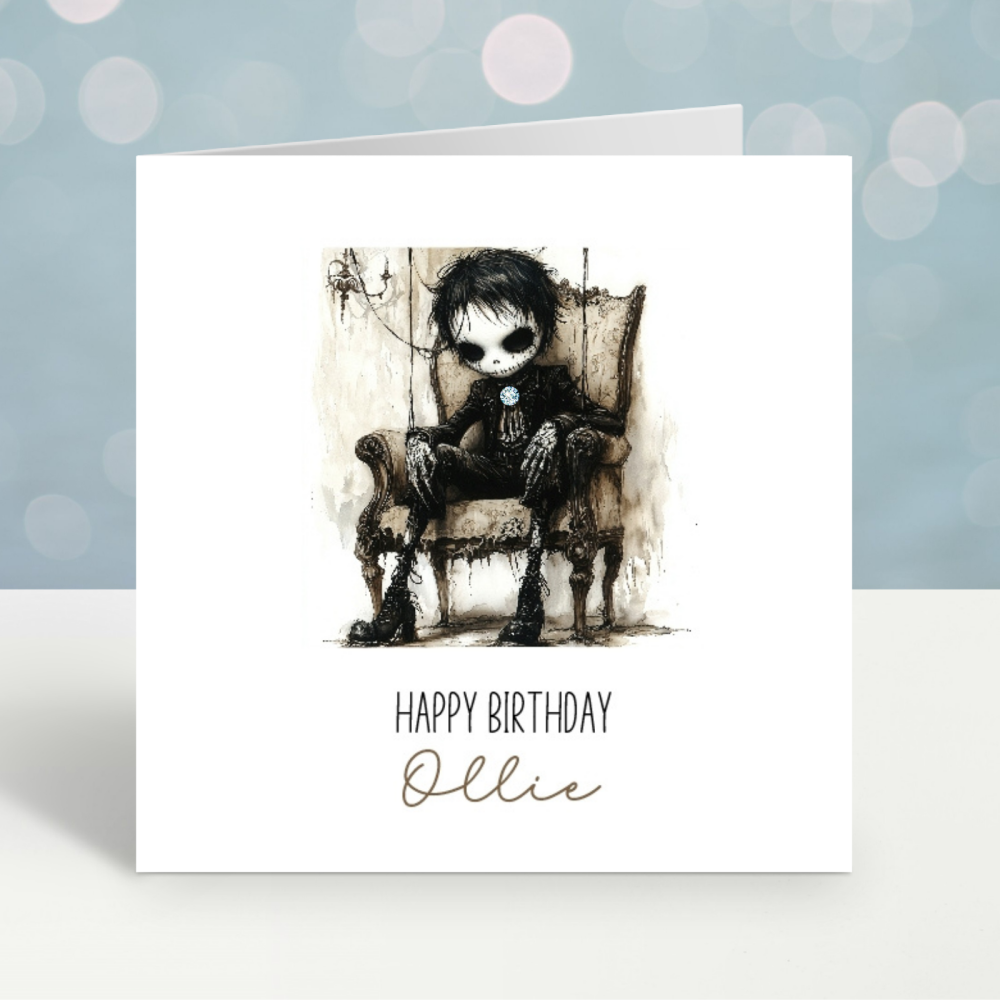 Goth Girl Birthday Card