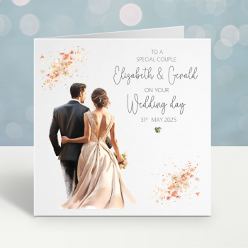 Bride & Groom Wedding Card