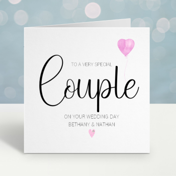 'Special Couple' Wedding Card
