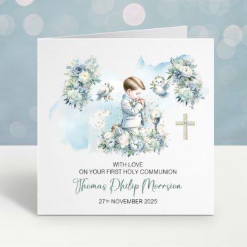 Boys 1st Holy Communion Card (2)