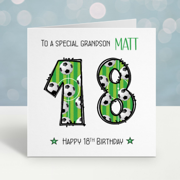 Football Birthday Card - ANY AGE