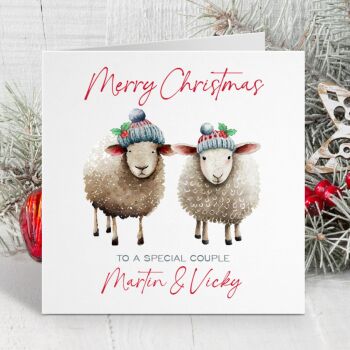 Christmas Sheep card (2)