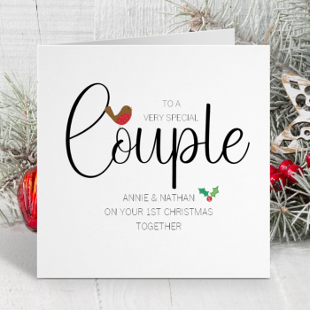 'To a Special Couple ' Christmas card