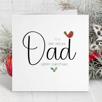 'To a Special Dad ' Christmas card
