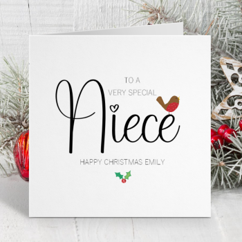 'To a special Niece ' Christmas card