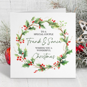 Christmas Holly Card