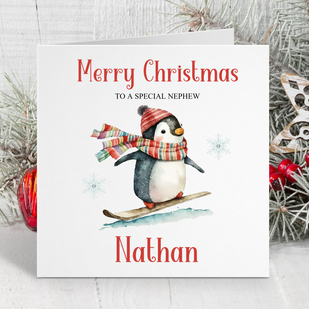 Christmas Penguin Card