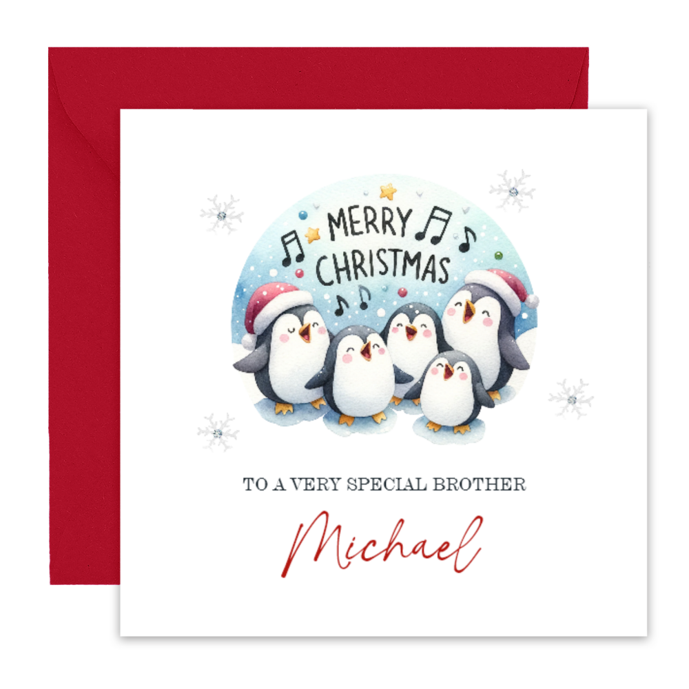 Christmas Penguin Card