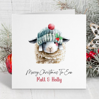 Christmas Sheep card (1)
