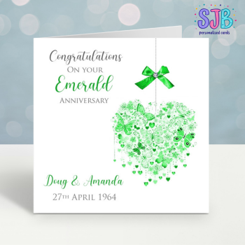 Emerald Anniversary Card