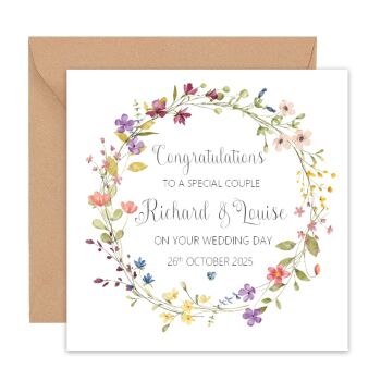 Floral Wedding Card