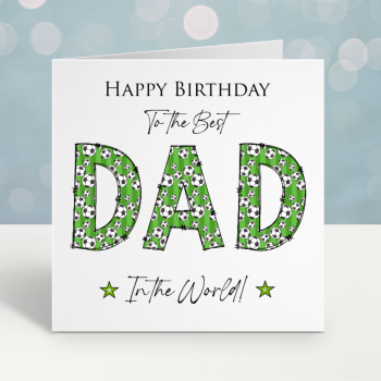Football Theme 'Dad' Card