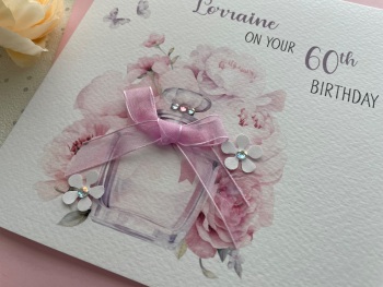 Perfume Bottle Birthday Card