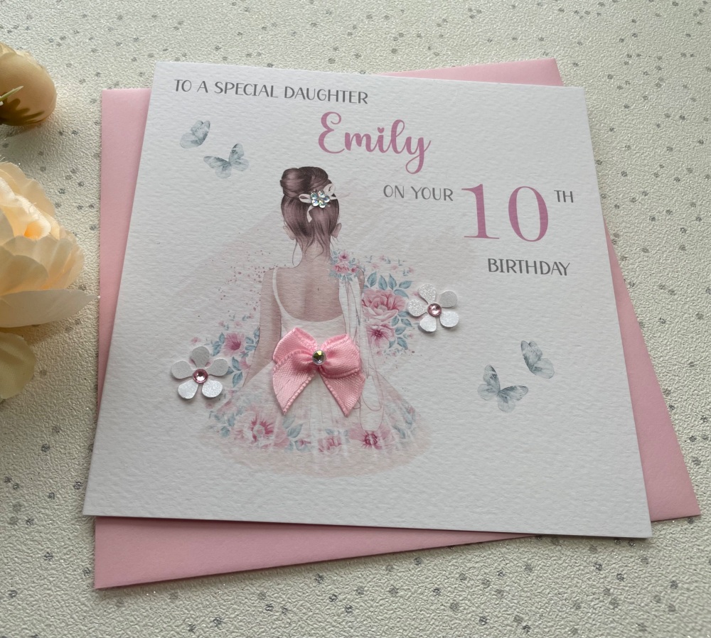 Ballerina Birthday Card