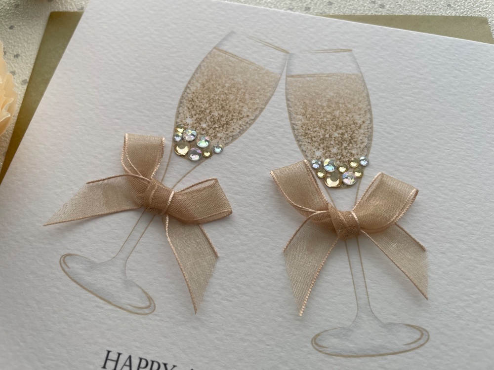 Champagne Anniversary Card