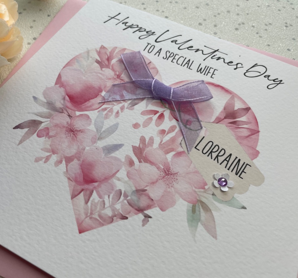 Pink Age Birthday Card ANY AGE