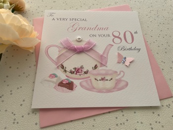 Pink Age Birthday Card ANY AGE