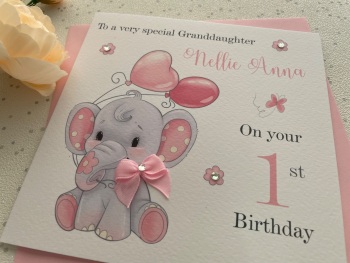 Pink Age Birthday Card ANY AGE