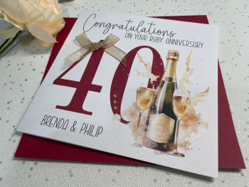 Pink Age Birthday Card ANY AGE