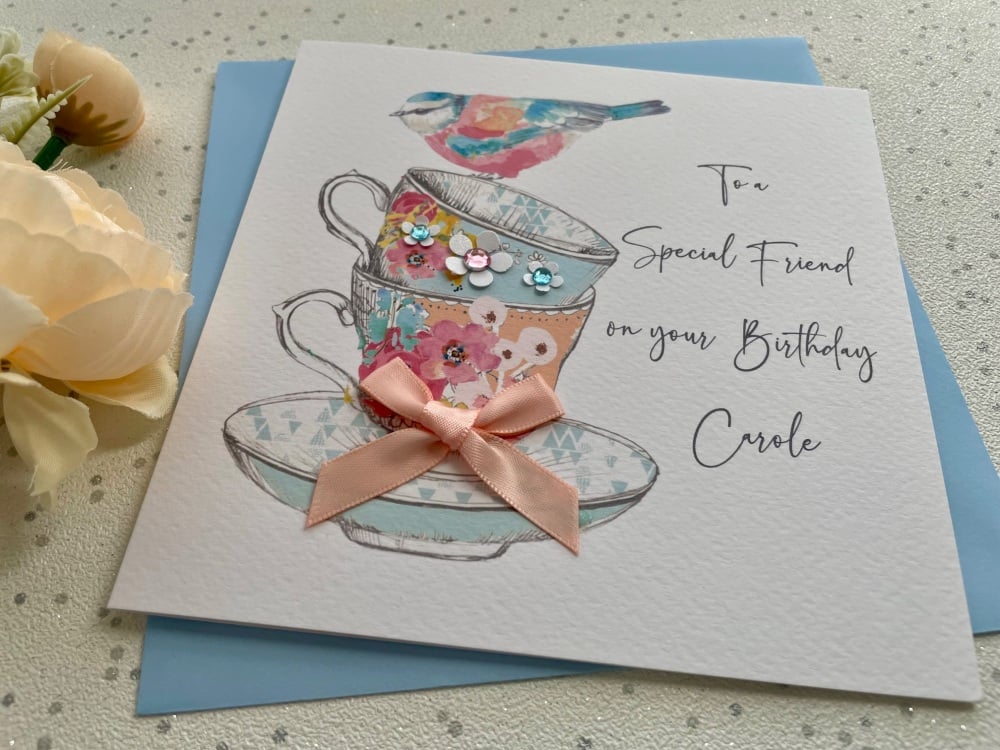 Pink Age Birthday Card ANY AGE