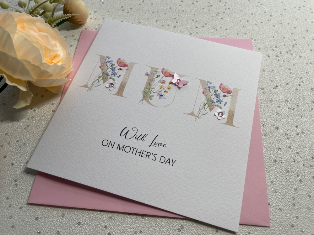 Mother's Day Name  card - Any Name (Mummy, Mom etc)
