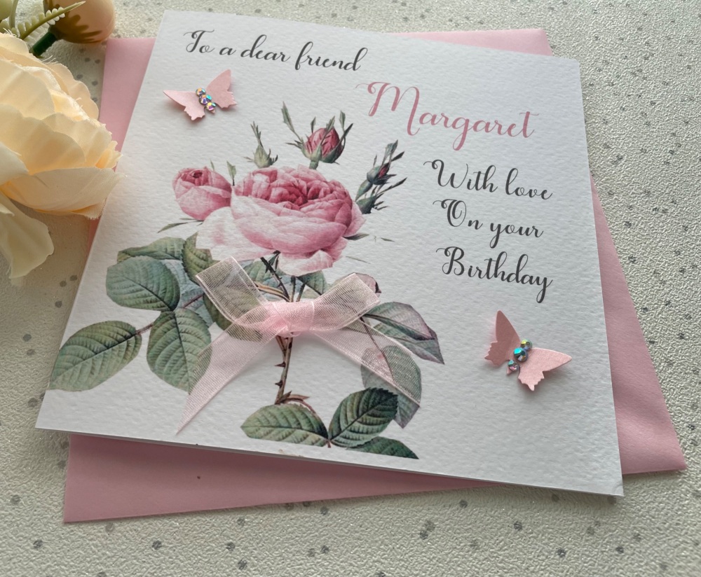 30th Floral Age Number Birthday Card