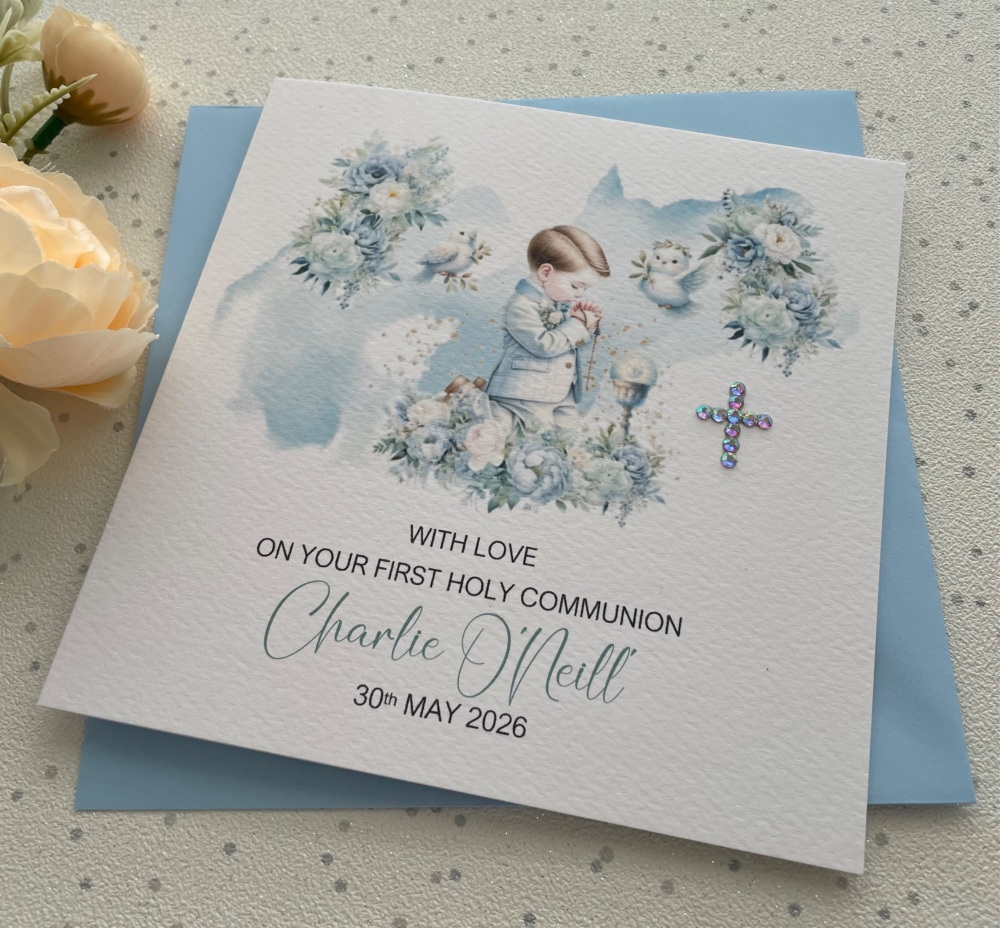 Boys 1st Holy Communion Card (2)