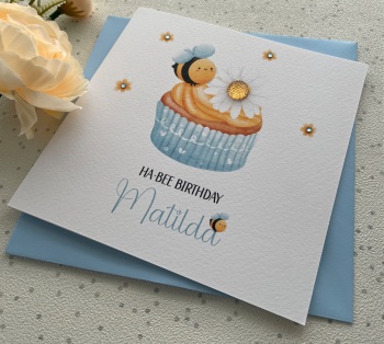 Bee Birthday Card