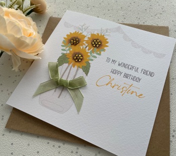 Sunflower Birthday Card