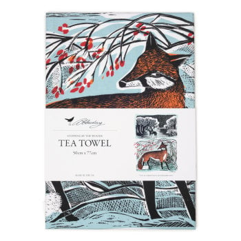 Angela Harding  Stopping by the Woods Tea Towel