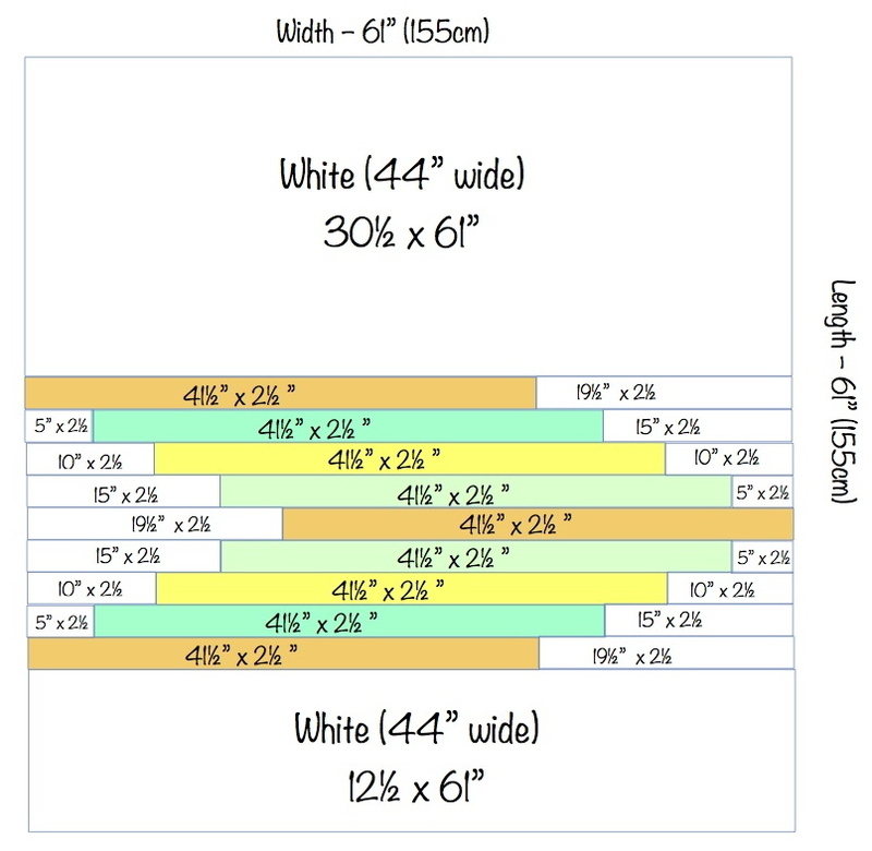 All Squared Up Quilt Back Diagram