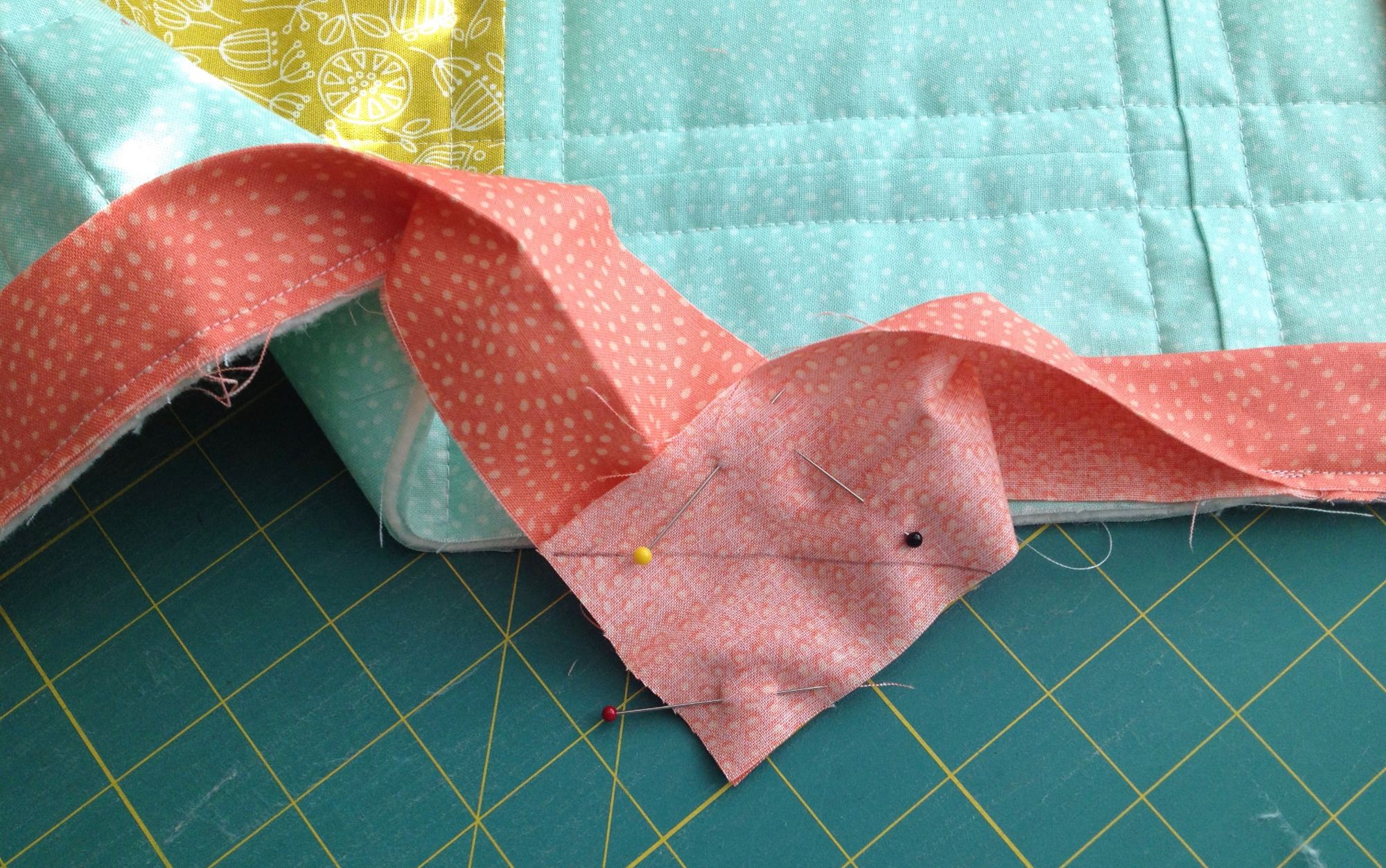 Sewing Binding Ends to eachother