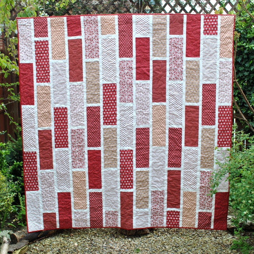 Red Brick Tile Quilt Pattern