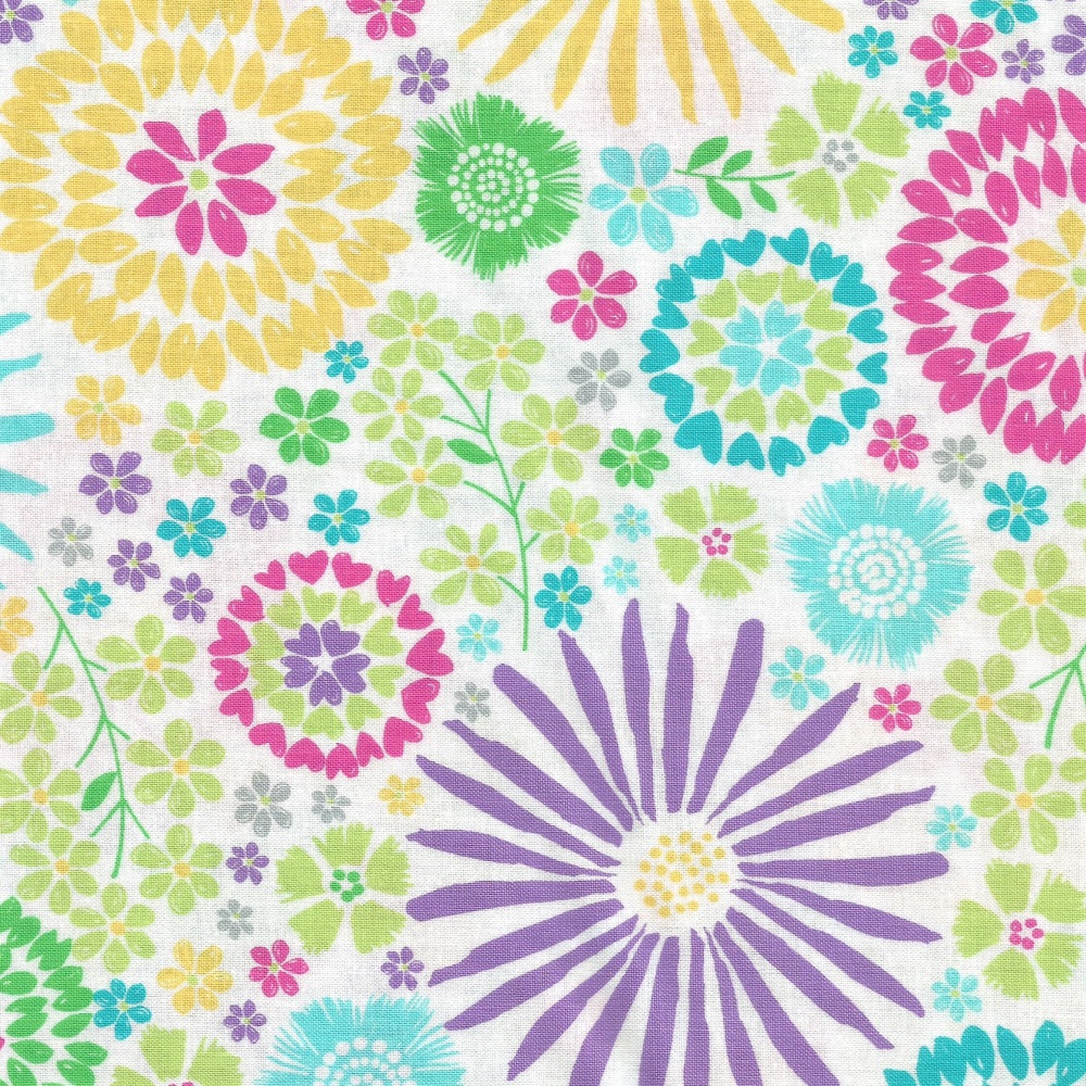 Floral Pop in Happy from Michael Miller - DC7405-Happ-D