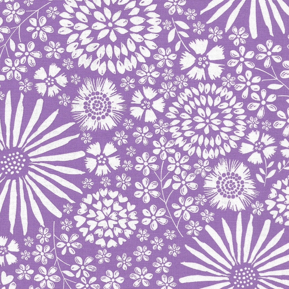 Floral Pop in Purple from Michael Miller - DC7405-Purp-D