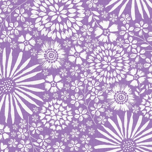 Floral Pop in Purple from Michael Miller - DC7405-Purp-D
